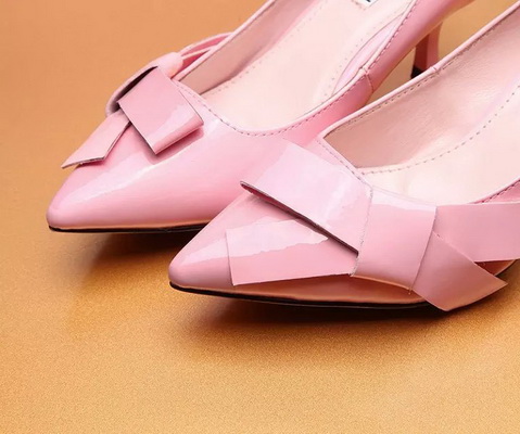 MIUMIU Shallow mouth kitten heel Shoes Women--009